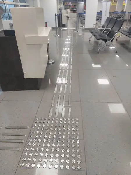 Asam silchar Airport - tactile installation photo 2