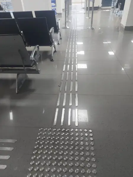 Asam silchar Airport - tactile installation photo 3