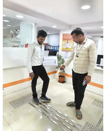 BANK OFF BADODA PUNE ZONE - tactile installation photo 1