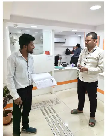 BANK OFF BADODA PUNE ZONE - tactile installation photo 11