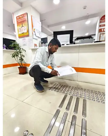 BANK OFF BADODA PUNE ZONE - tactile installation photo 15