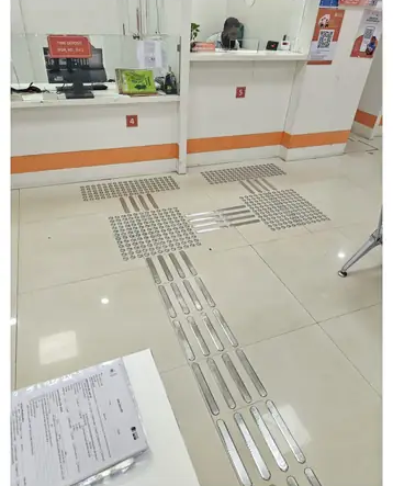 BANK OFF BADODA PUNE ZONE - tactile installation photo 17